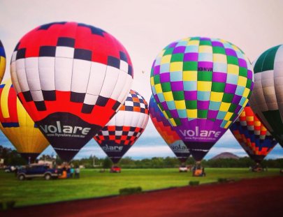 Volare-Volar en globo sobre los templos de Teotihuacán