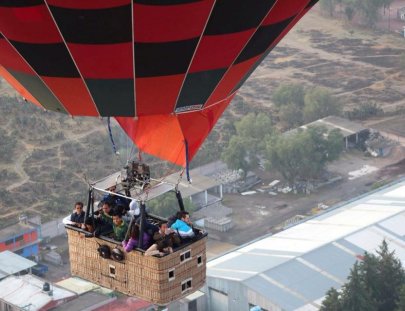 Volare-Volar en globo sobre los templos de Teotihuacán