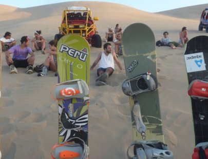 Try Sandboarding in the Peruvian desert - Buggy Huacachina