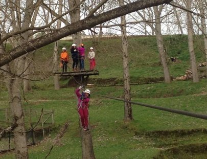 Osorno Extremo-10 mm steel cables, bridges and stairs in this extreme canopy circuit at Chile