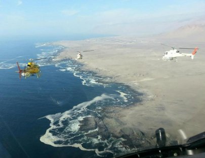 Eco Copter-Fly over the high mountains of Los Andes
