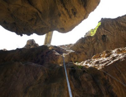Autana-Rappel in the Autisha Canyon