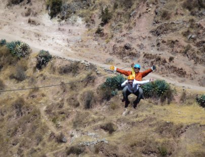 Maras Adventure-Flight Of The Condor Extreme Zipline in the Andes