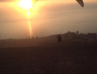 Oasisfly Parapente Chile-Tandem paragliding above the desert in Palo Buque, Chile