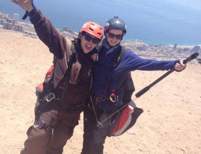 Oasisfly Parapente Chile-Tandem paragliding above the desert in Palo Buque, Chile